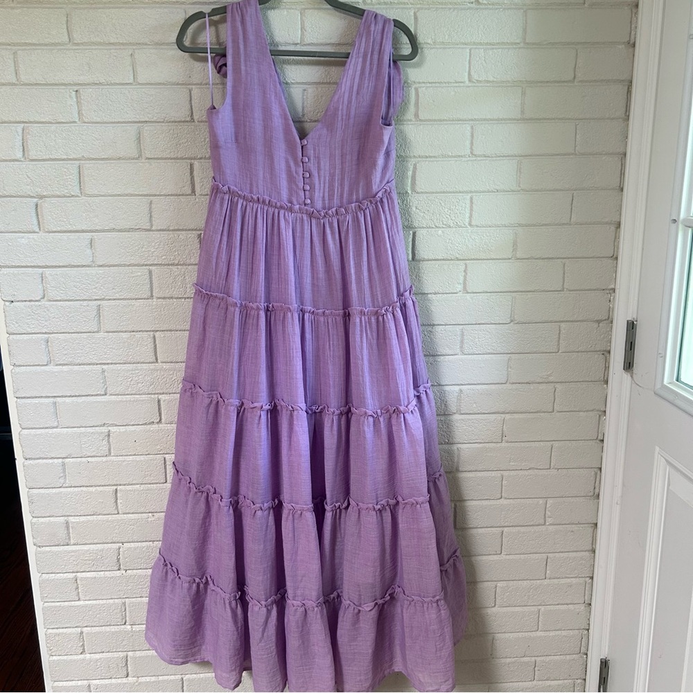 English Factory Tiered Midi Dress purple - Picture 6 of 14